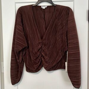 NWT Good American Ruched Top